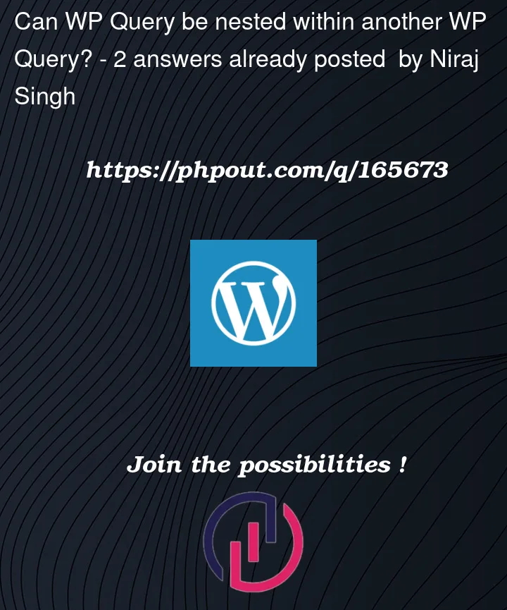 Question 165673 in Wordpress