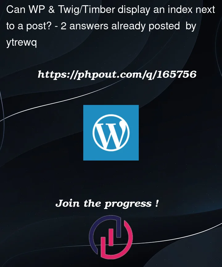 Question 165756 in Wordpress