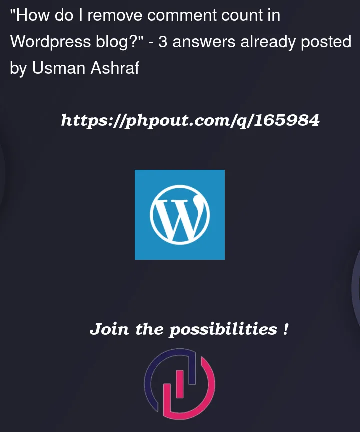 Question 165984 in Wordpress