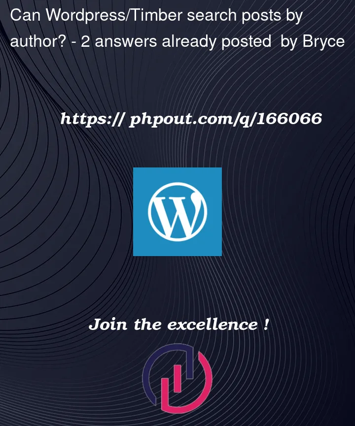 Question 166066 in Wordpress