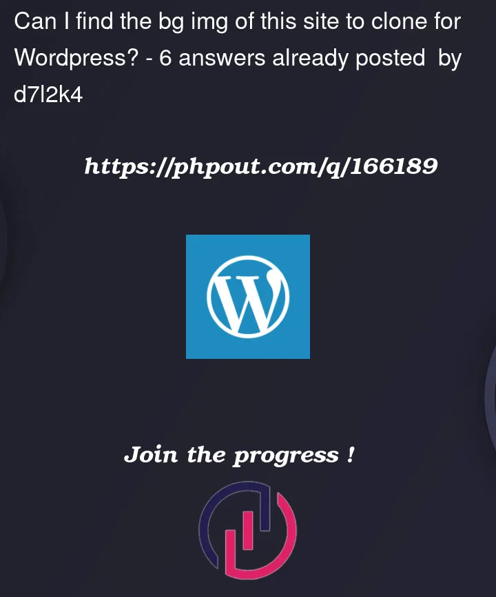 Question 166189 in Wordpress