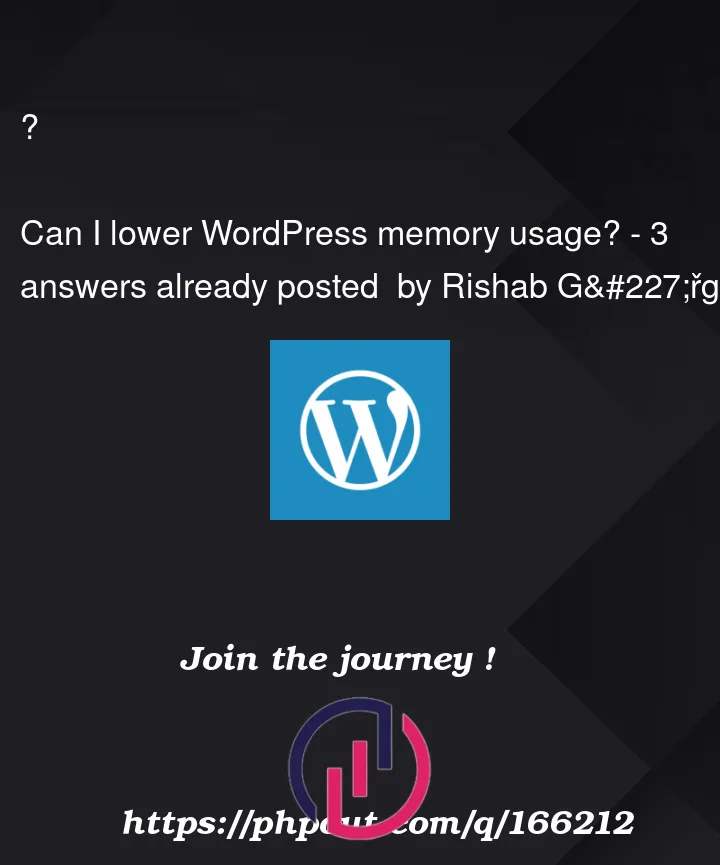 Question 166212 in Wordpress