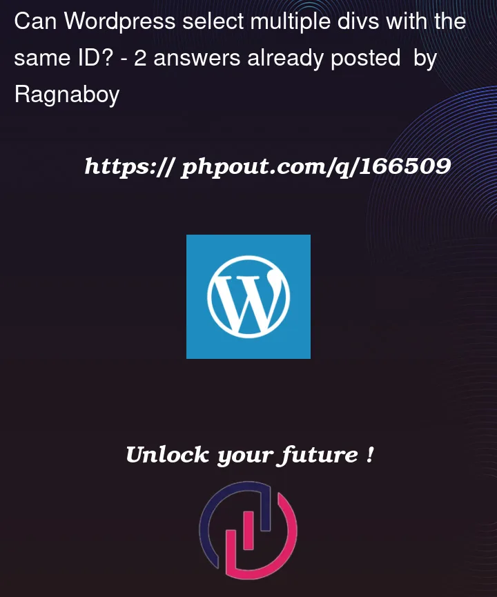 Question 166509 in Wordpress