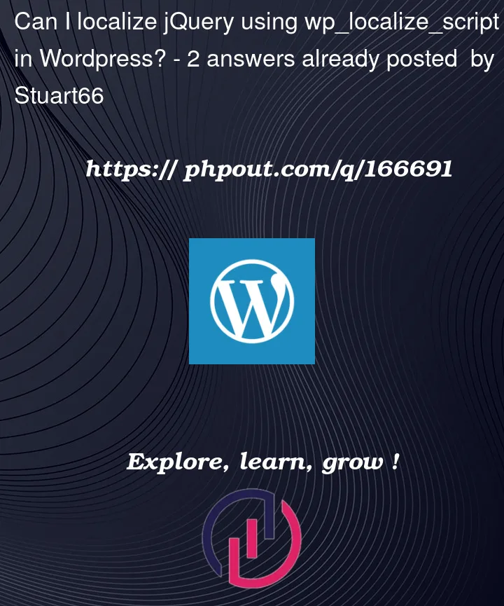 Question 166691 in Wordpress