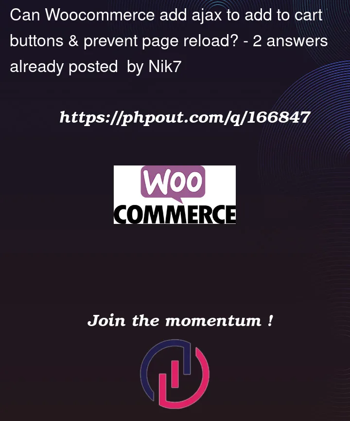 Question 166847 in Woocommerce