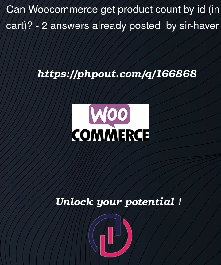 Question 166868 in Woocommerce