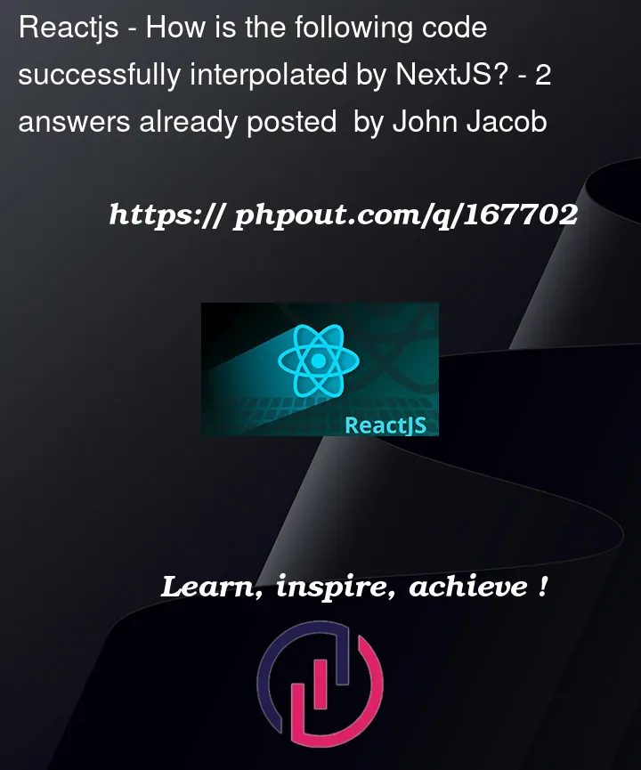 Question 167702 in Reactjs