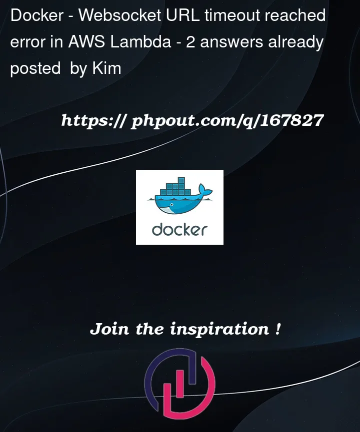 Question 167827 in Docker