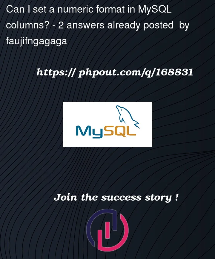 Question 168831 in Mysql