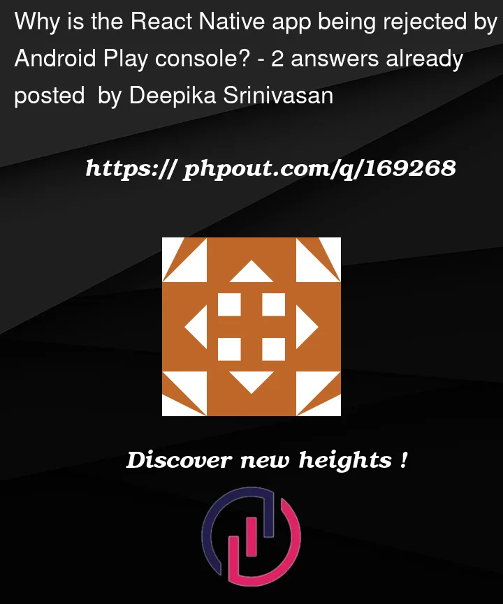 Question 169268 in React native