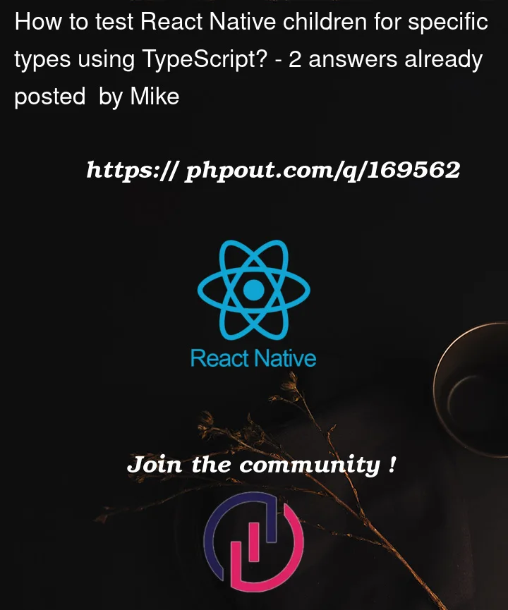 Question 169562 in React native