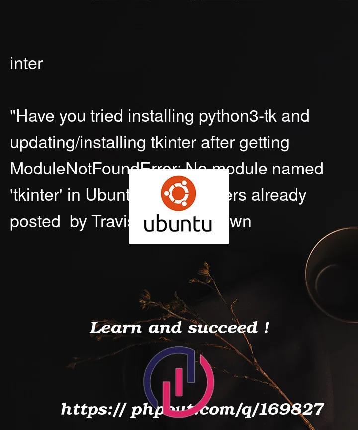 Question 169827 in Ubuntu