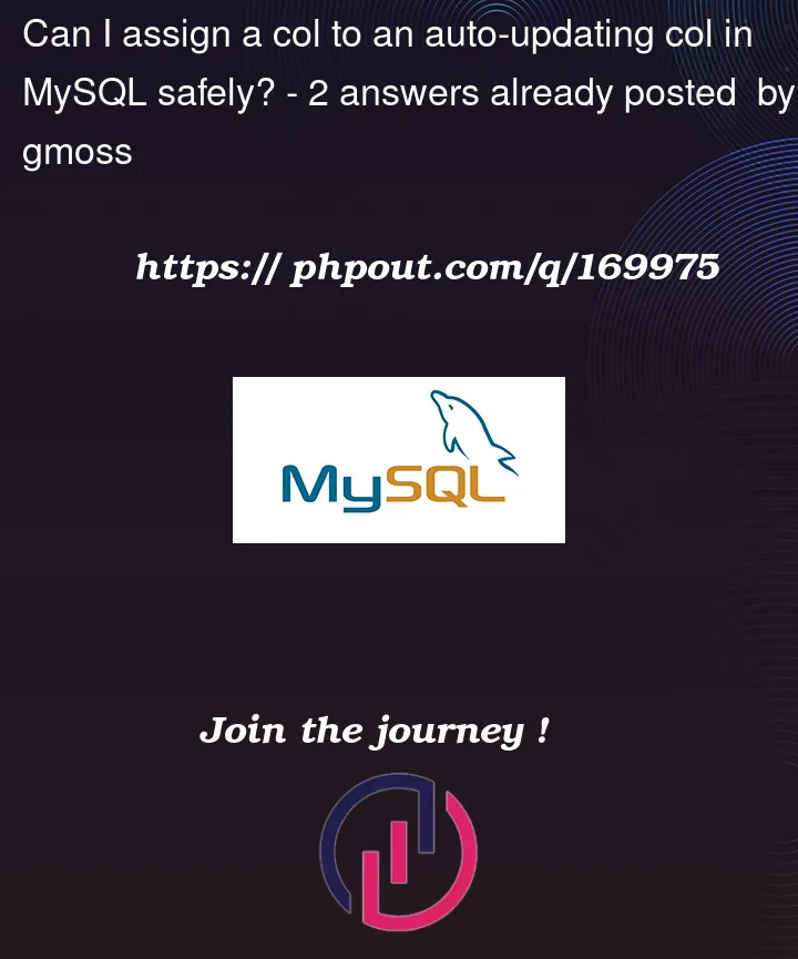 Question 169975 in Mysql