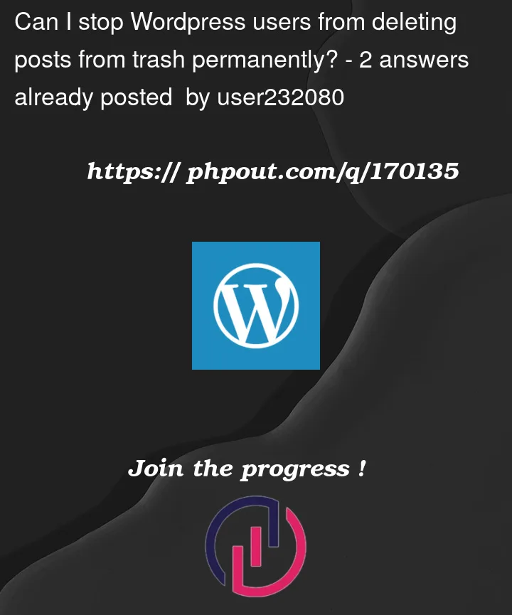 Question 170135 in Wordpress