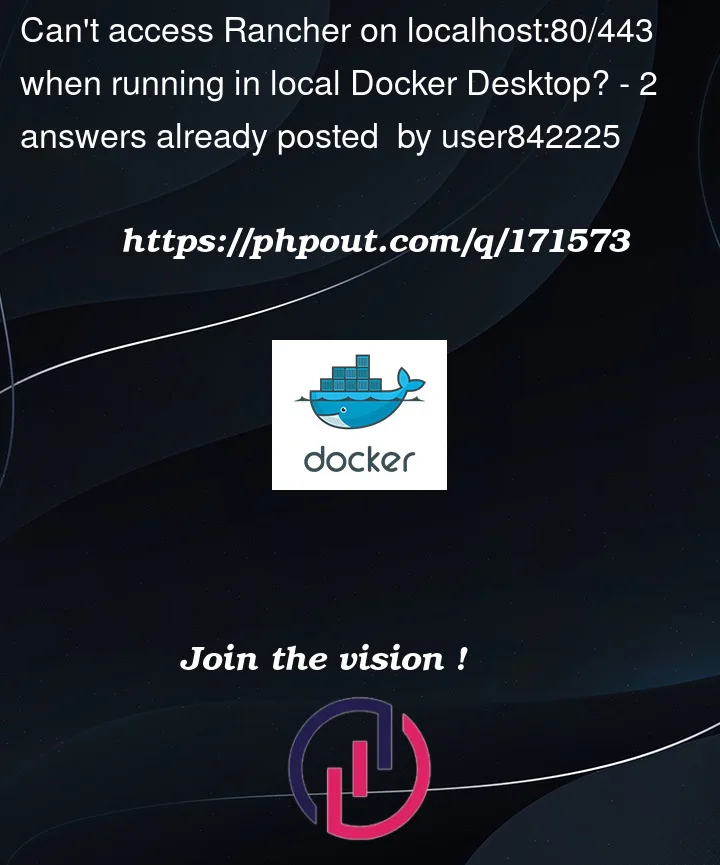 Question 171573 in Docker