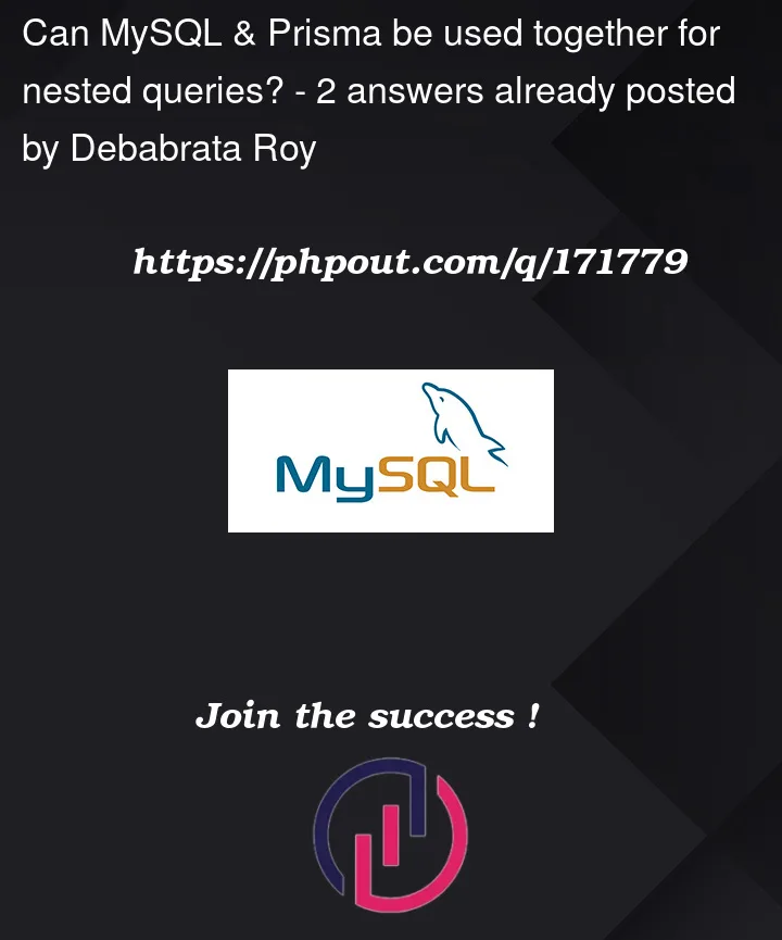 Question 171779 in Mysql