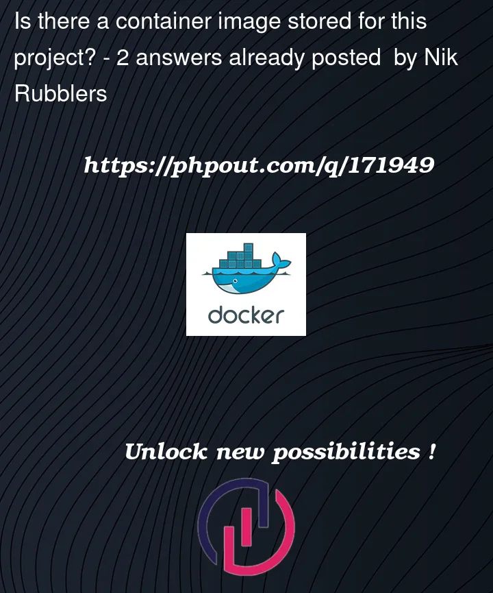 Question 171949 in Docker