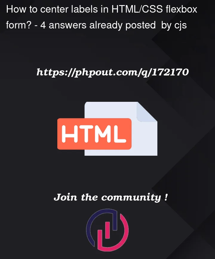 how-to-center-labels-in-html-css-flexbox-form-phpout