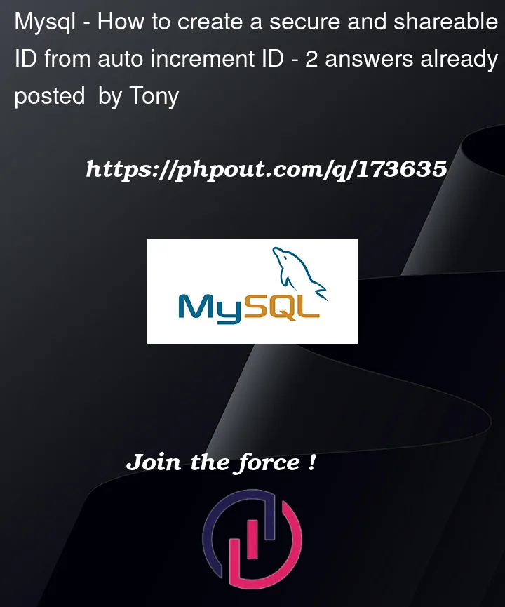 Question 173635 in Mysql