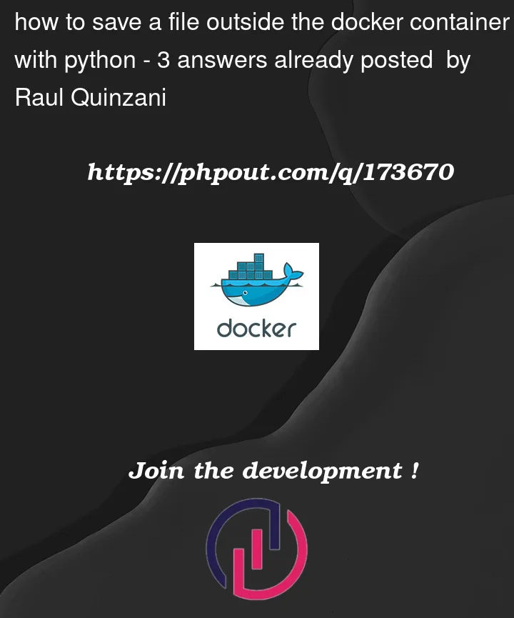 Question 173670 in Docker