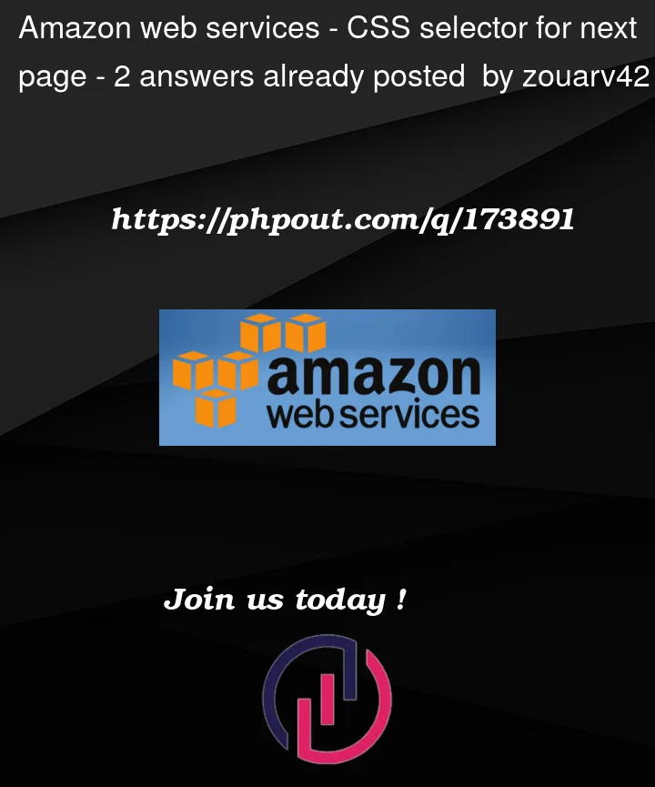 Question 173891 in Amazon Web Sevices