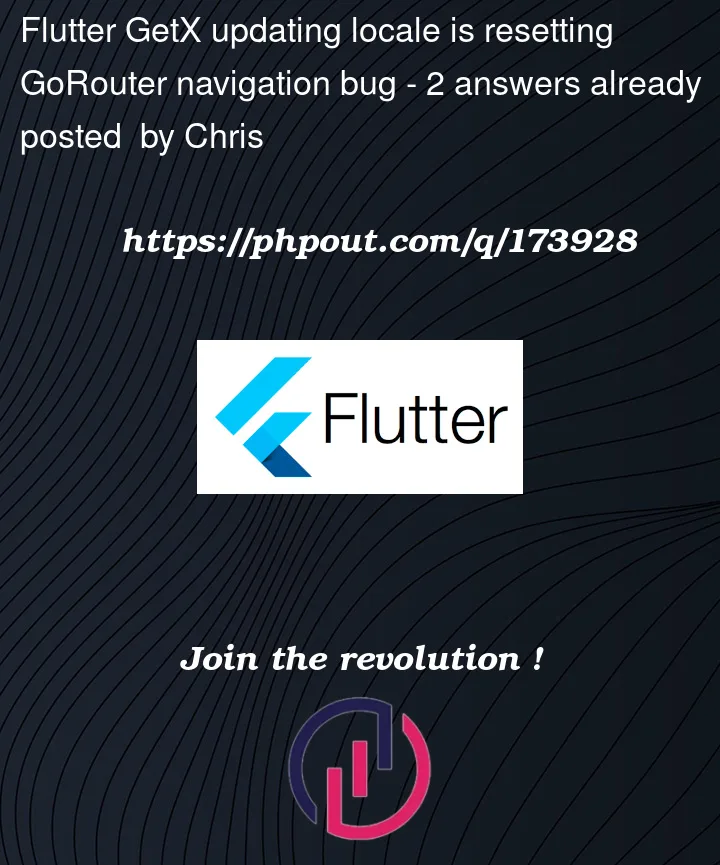 Question 173928 in Flutter