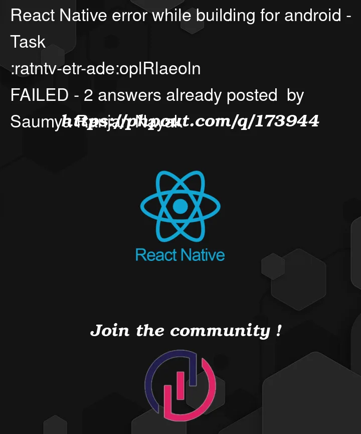 Question 173944 in React native