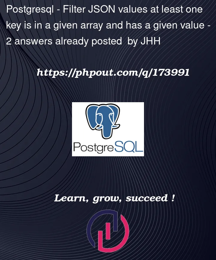 Question 173991 in PostgreSQL