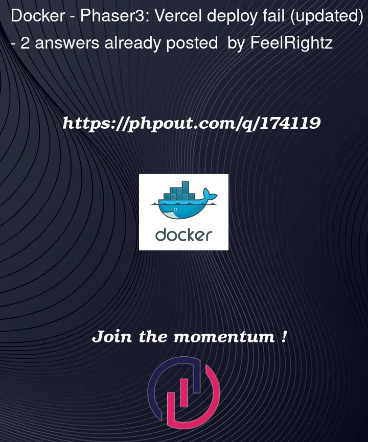 Question 174119 in Docker