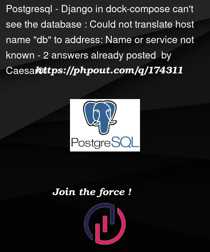 Question 174311 in PostgreSQL