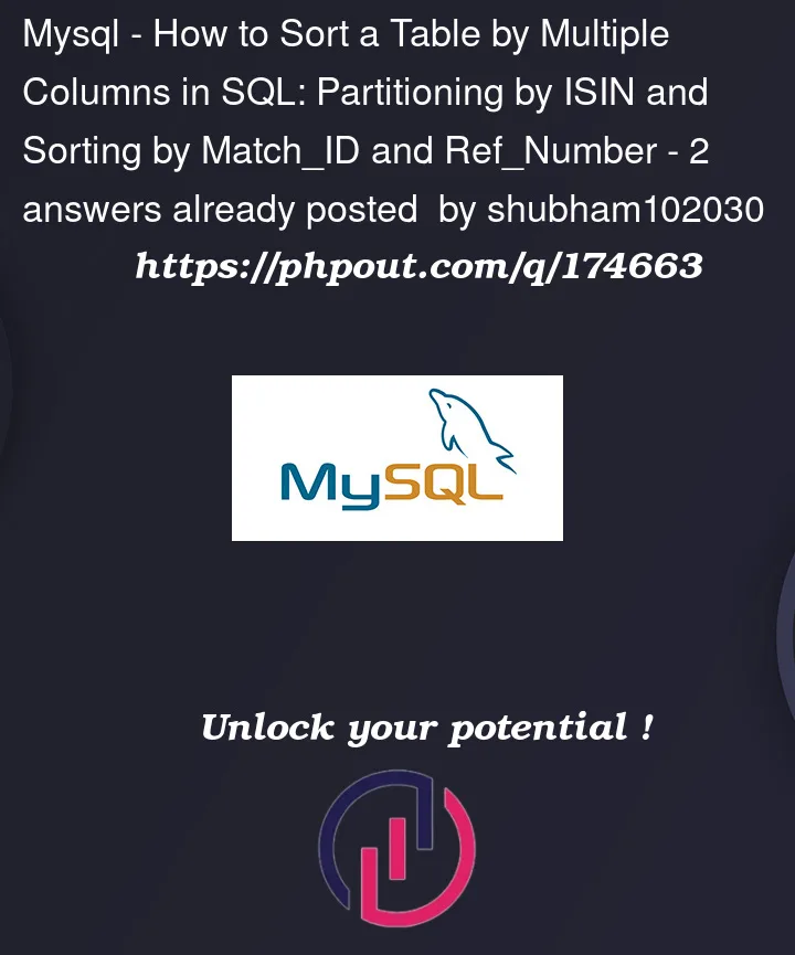 Question 174663 in Mysql