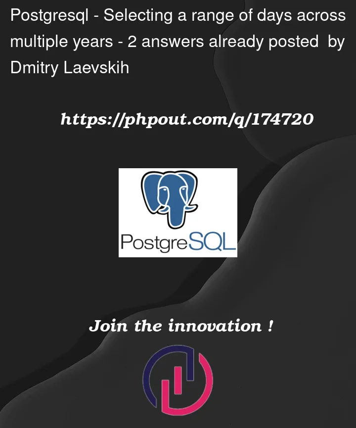 Question 174720 in PostgreSQL