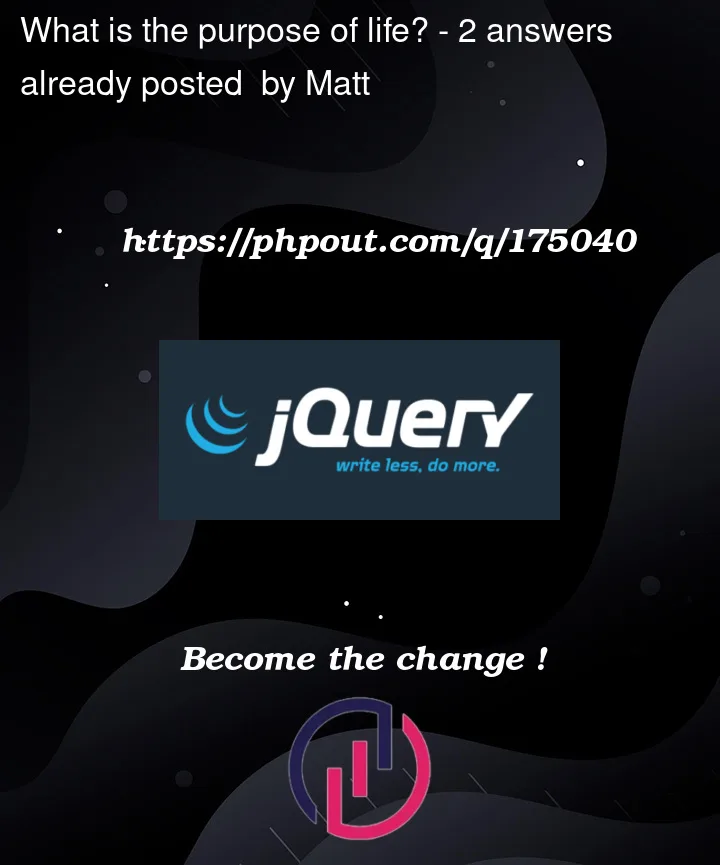 Question 175040 in Jquery