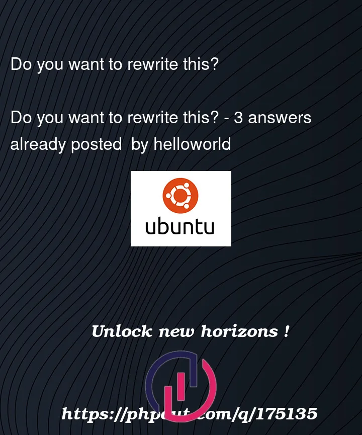 Question 175135 in Ubuntu