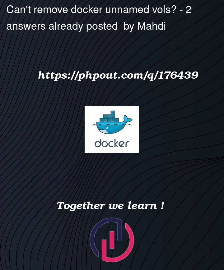 Question 176439 in Docker