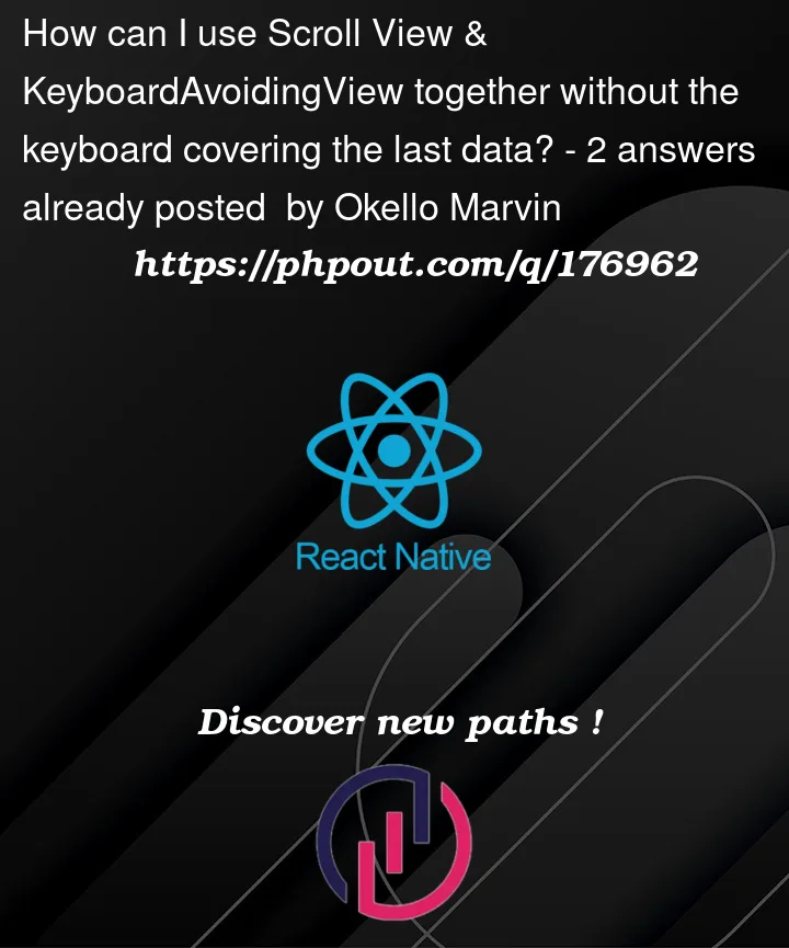 Question 176962 in React native