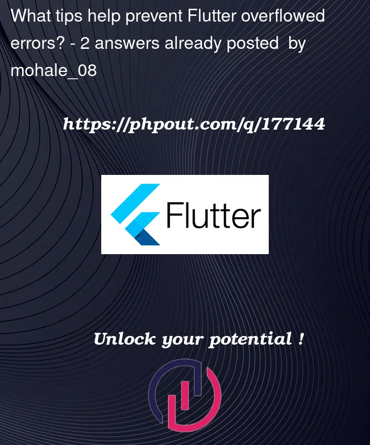 Question 177144 in Flutter