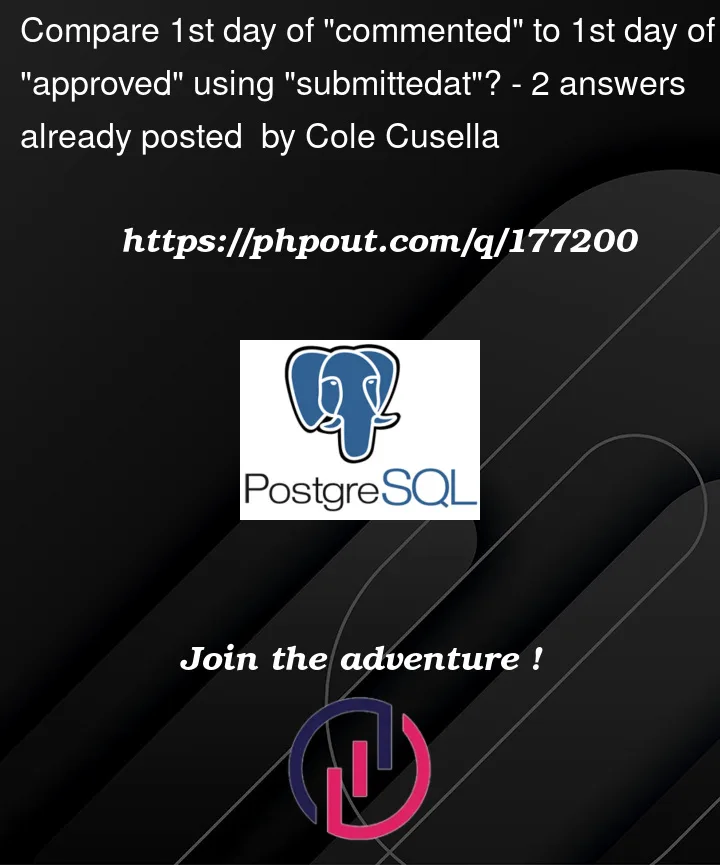 Question 177200 in PostgreSQL