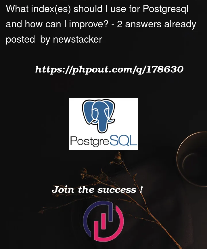 Question 178630 in PostgreSQL