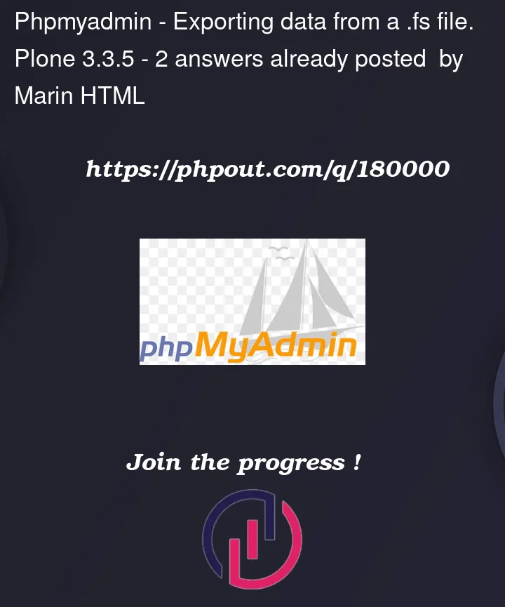 Question 180000 in PhpMyAdmin