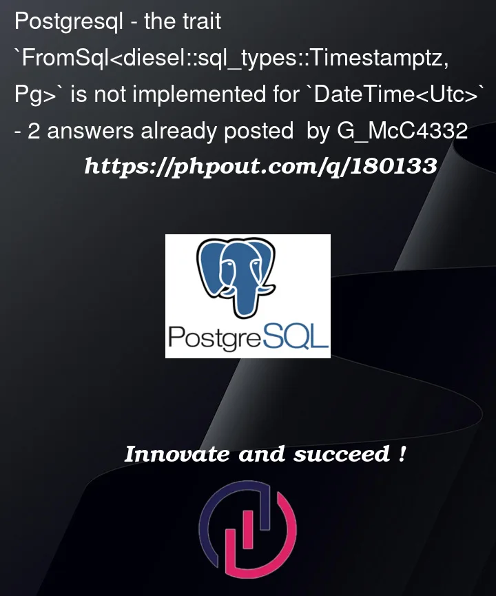 Question 180133 in PostgreSQL