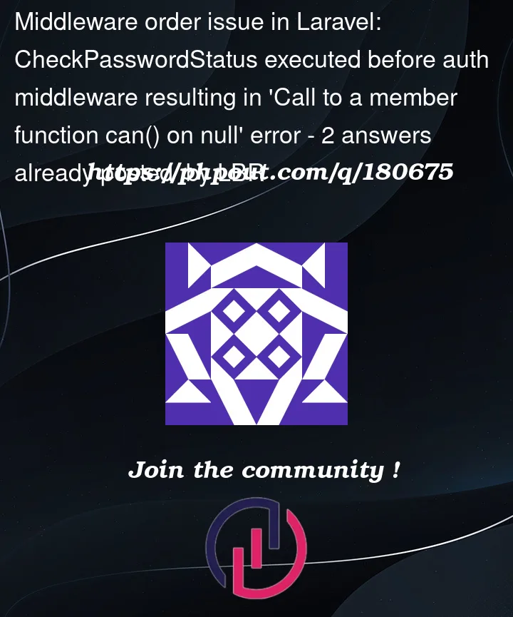 Question 180675 in Laravel