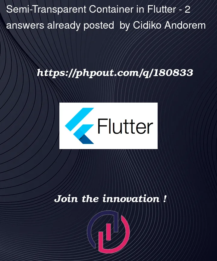 Question 180833 in Flutter