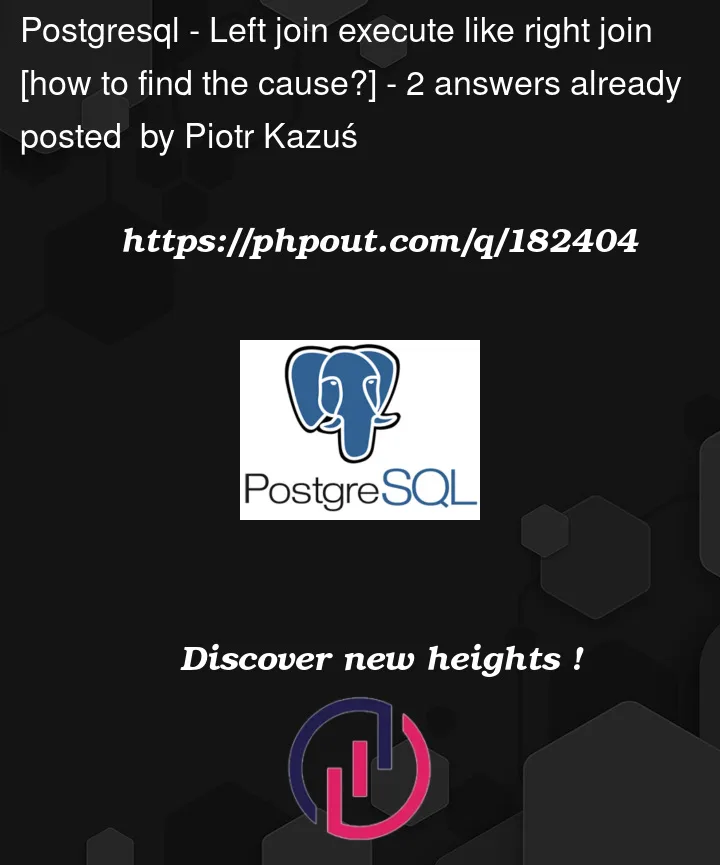 Question 182404 in PostgreSQL