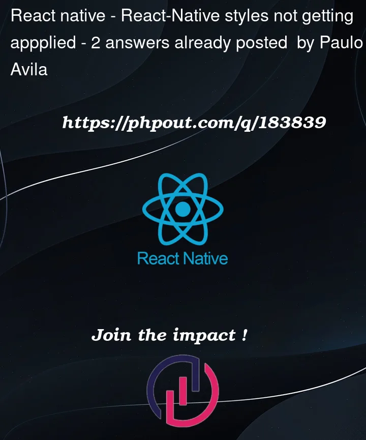 Question 183839 in React native