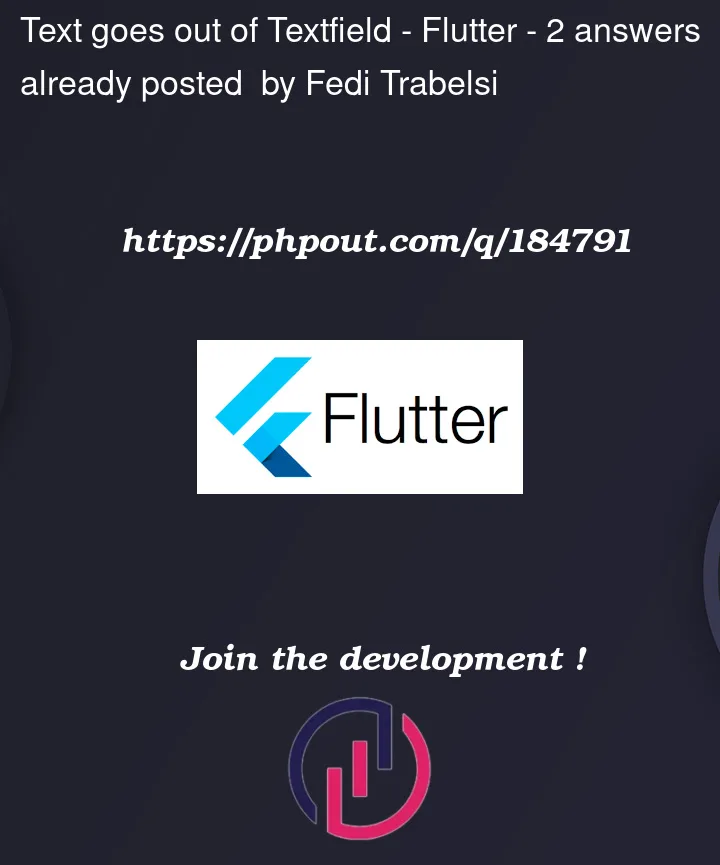 Question 184791 in Flutter