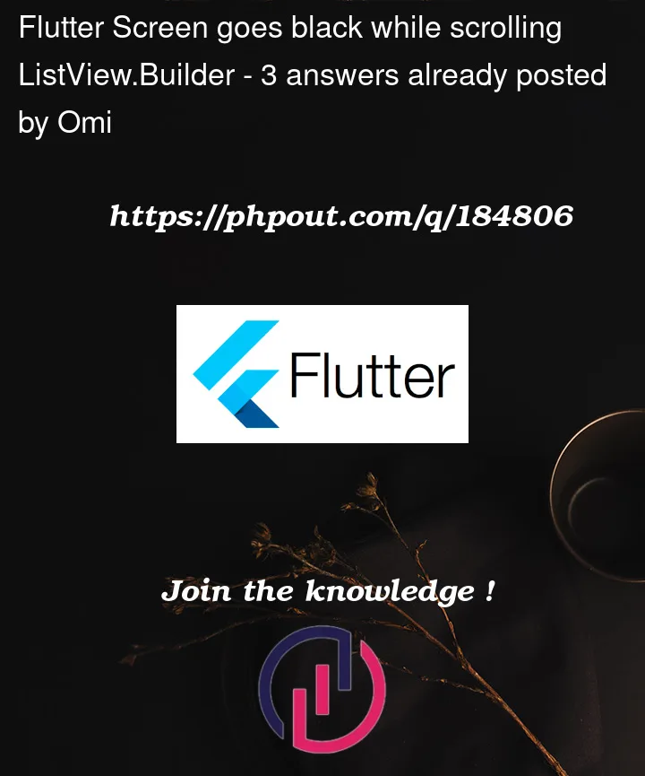 Question 184806 in Flutter