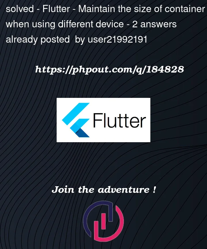 Question 184828 in Flutter