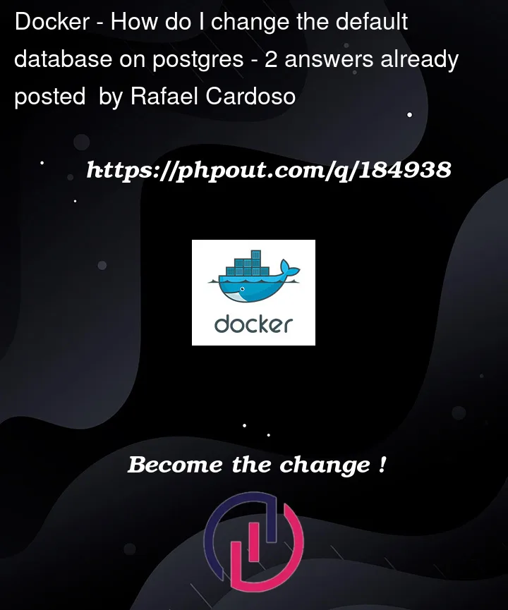 Question 184938 in Docker