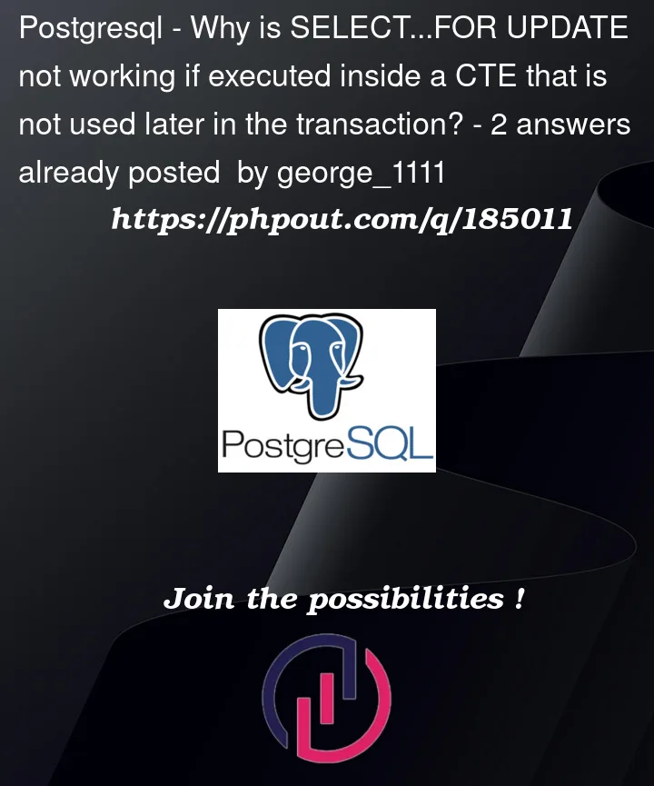 Question 185011 in PostgreSQL